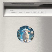 Schattig klein schapenlam religieuze kerst magneet (Insitu (Vaatwasser))