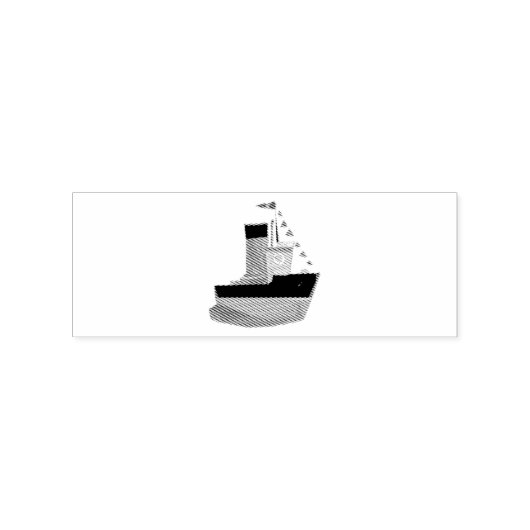 Schattig Klein Sleepbootje Thunder-Cove Rubberstempel (Afrduk)