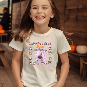 Schattig Klein Spookje Halloween Meisje Verjaardag T-shirt