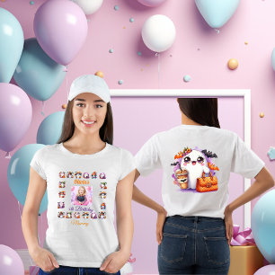 Schattig Klein Spookje Halloween Verjaardag Mam  Tri-Blend Shirt