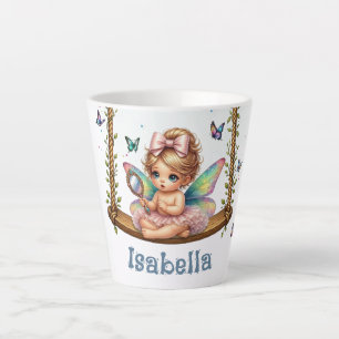 Schattig klein sprookjesfiguur  latte mok