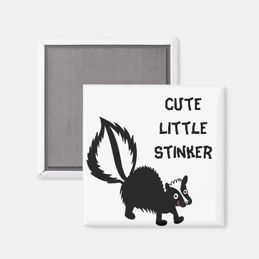 Schattig klein stinkdier afgedrukt kunstontwerp magneet (Voorkant / Achterkant)