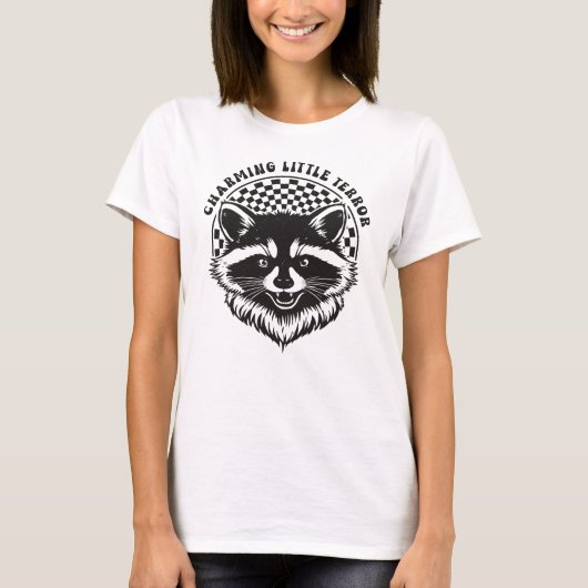 Schattig Klein Terror Funge Wasbeer T-shirt (Voorkant)