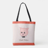 Schattig Klein Varkentje Tote Bag (Achterkant)