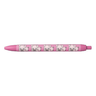 Schattig Klein Varkentje Zwarte Inkt Pen