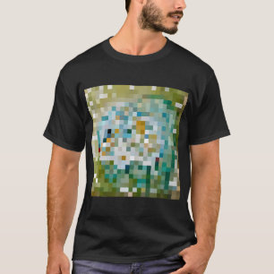 Schattig klein visje in pixel t-shirt