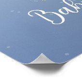 Schattig klein vos baby shower welkom teken poster (Hoek)