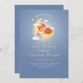 Schattig klein vos rustiek bos baby shower kaart (Voorkant / Achterkant)