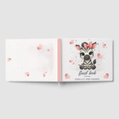 Schattig klein vrouwelijk zebra  gastenboek (Volledig)