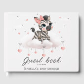 Schattig klein vrouwelijk zebra gastenboek (Voorkant)