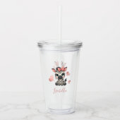 Schattig klein zebra  acryl drinkbeker (Voorkant)