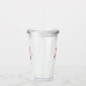Schattig klein zebra  acryl drinkbeker (Rechts)