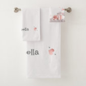 Schattig klein zebra  bad handdoek (Insitu)