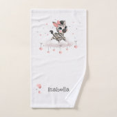 Schattig klein zebra  bad handdoek (Handdoek)
