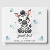 schattig klein zebra gastenboek (Voorkant)