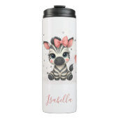 Schattig klein zebra thermosbeker (Voorkant)