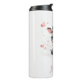 Schattig klein zebra thermosbeker (Gedraaid links)