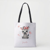 Schattig klein zebra tote bag (Voorkant)