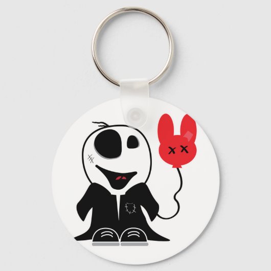 schattig klein zombie ventje sleutelhanger (Voorkant)