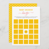 Schattig Klein Zonneschijn Baby Shower Bingo Spelk Kaart (Voorkant / Achterkant)