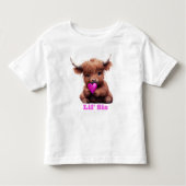Schattig Klein Zus Roze Baby Koe Kinder Shirts (Voorkant)