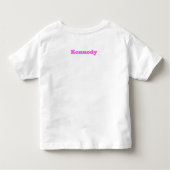 Schattig Klein Zus Roze Baby Koe Kinder Shirts (Achterkant)