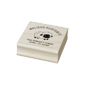 Schattig Klein Zwart Neus Schaap Arch Adres Rubberstempel (Stempel)