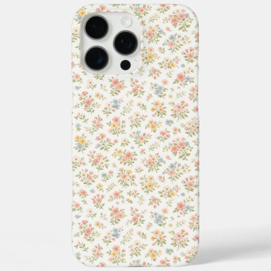 Schattig Kleine Bloemige Naadloos Patroon Case-Mate iPhone Case (Achterkant)
