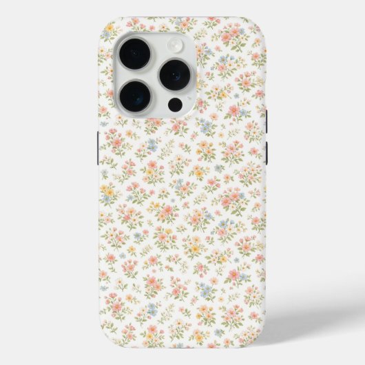 Schattig Kleine Ditsy Bloem Patronen Naadloos Case-Mate iPhone Case (Achterkant)