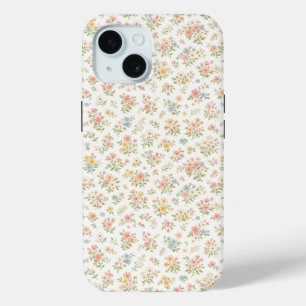 Schattig Kleine Ditsy Bloem Patronen Naadloos iPhone 15 Case