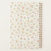 Schattig Kleine Ditsy Bloem Patronen Naadloos Planner (Achterkant)
