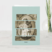 SCHATTIG KLEINE MEISJE MET TEDDY BEAR DOLL 1900'S KAART (Achterkant)