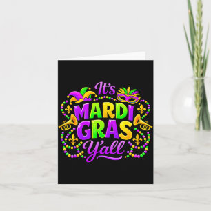 Schattig Kleine Miss Mardi Gras Zes Kaart