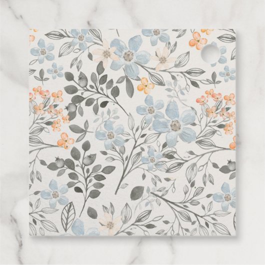 Schattig kleine pinda olifant bladeren Baby shower Bedankjes Labels (Achterkant)