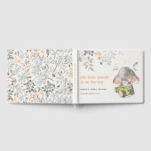 Schattig kleine pinda olifant bladeren Baby shower Gastenboek (Volledig)