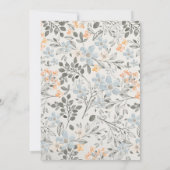 Schattig kleine pinda olifant bladeren Baby shower Kaart (Achterkant)