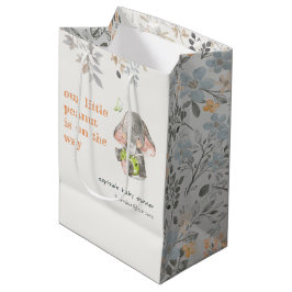 Schattig kleine pinda olifant bladeren Baby shower Medium Cadeauzakje