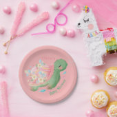 Schattig Kleine roze Baby shower Papieren Bordje (Feest)