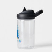 Schattig Kleine Surfer Type Surfplank en Golf Waterfles (Links)