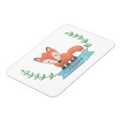 Schattig kleine Woodland Fox gepersonaliseerde Kin Magneet (Linkerzijde)
