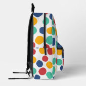 Schattig Kleurrijk Abstract Patroon Bedrukte Rugzak (Links)