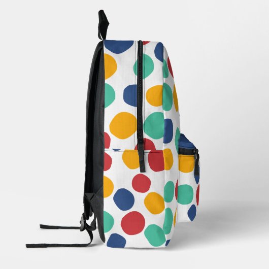 Schattig Kleurrijk Abstract Patroon Bedrukte Rugzak (Links)