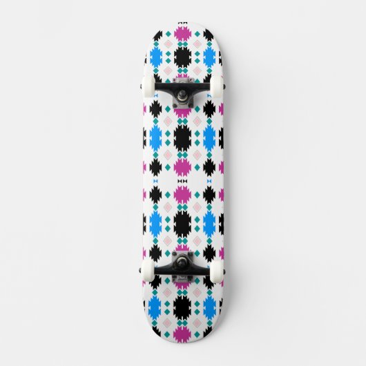 Schattig kleurrijk azteeks patroon persoonlijk skateboard (Voorkant)