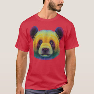 schattig kleurrijk beer van de Artistieke panda vo T-shirt