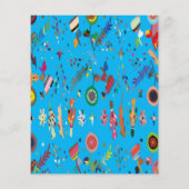 Schattig Kleurrijk Bloemmotief Flyer (Achterkant)