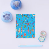 Schattig Kleurrijk Bloemmotief Flyer (Enkel)