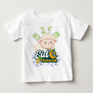 Schattig Kleurrijk Eid Mubarak Schaap Kids T-Shirt