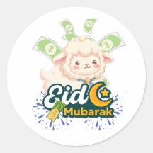 Schattig Kleurrijk Eid Mubarak Schaap Kids T-Shirt