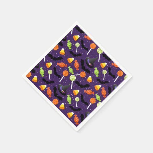 Schattig Kleurrijk Halloween Party Servet (Hoek)