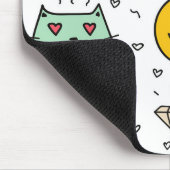 Schattig Kleurrijk Kinder Speelgoed Doodle Muismat (Hoek)